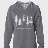 Colorful Pine Unisex Hoodie Washington Charcoal