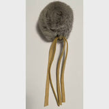 Whiskers 'n Paws Rabbit Fur Fluffle with Leather Strips