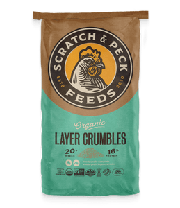 Scratch & Peck Organic Chicken Duck Layer Crumbles 35lb