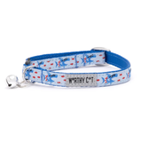 The Worthy Cat Sharkuterie Cat Collar Blue