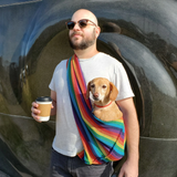 Walking Palm Dog Sling Rainbow Woven
