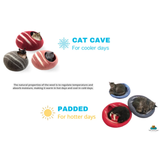 Woollyfelt Handmade Felt Wool Cat Cave House