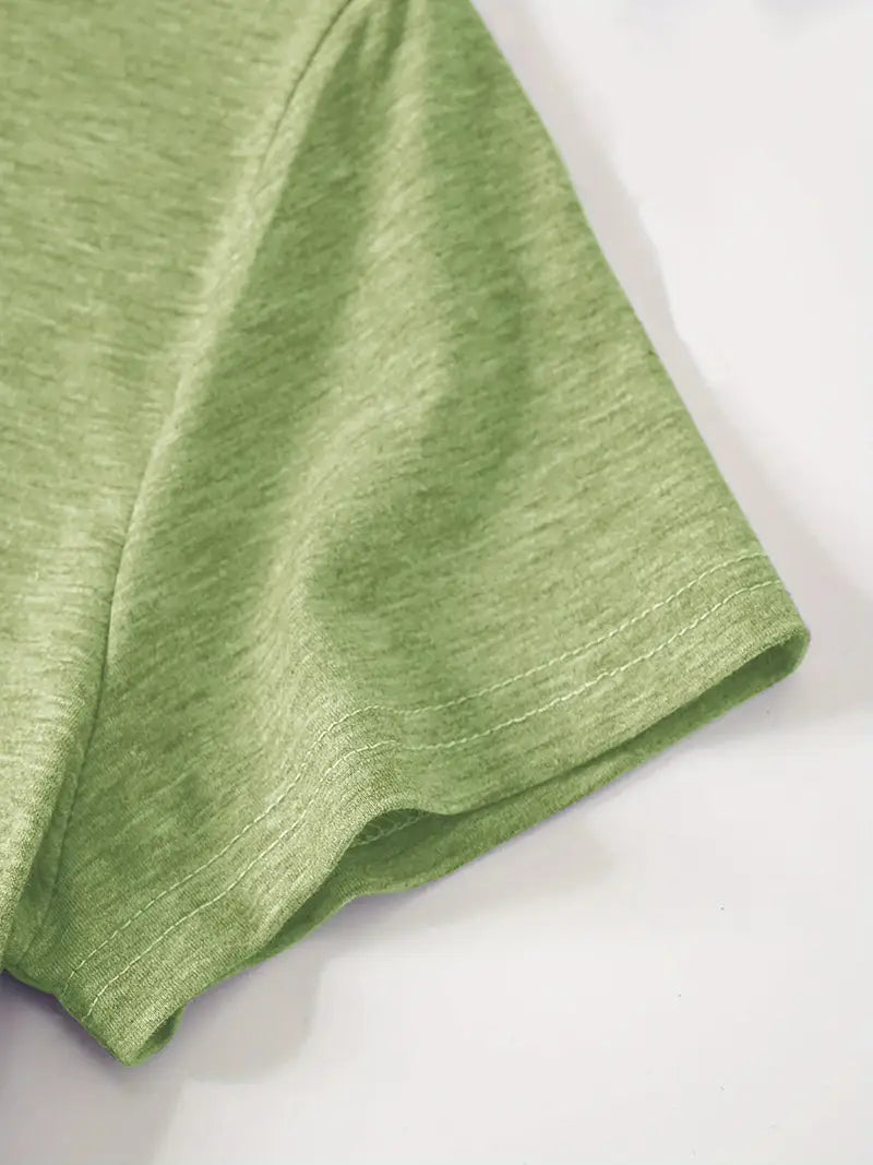 Green fabric on a white background