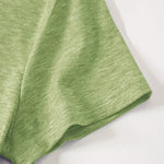 Green fabric on a white background