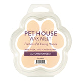Pet House Wax Melt packaging with paw design on a white background