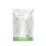 Dog food pouch with brand name 'Green Juul' on a white background