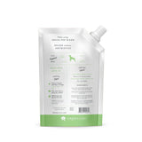 Dog food pouch with brand name 'Green Juul' on a white background