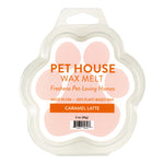 Pet House Wax Melt packaging with paw print design on a white background
