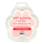 Pet House Wax Melt packaging with paw design on a white background
