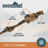 Dogginstix Lamb Collagen Double Knot