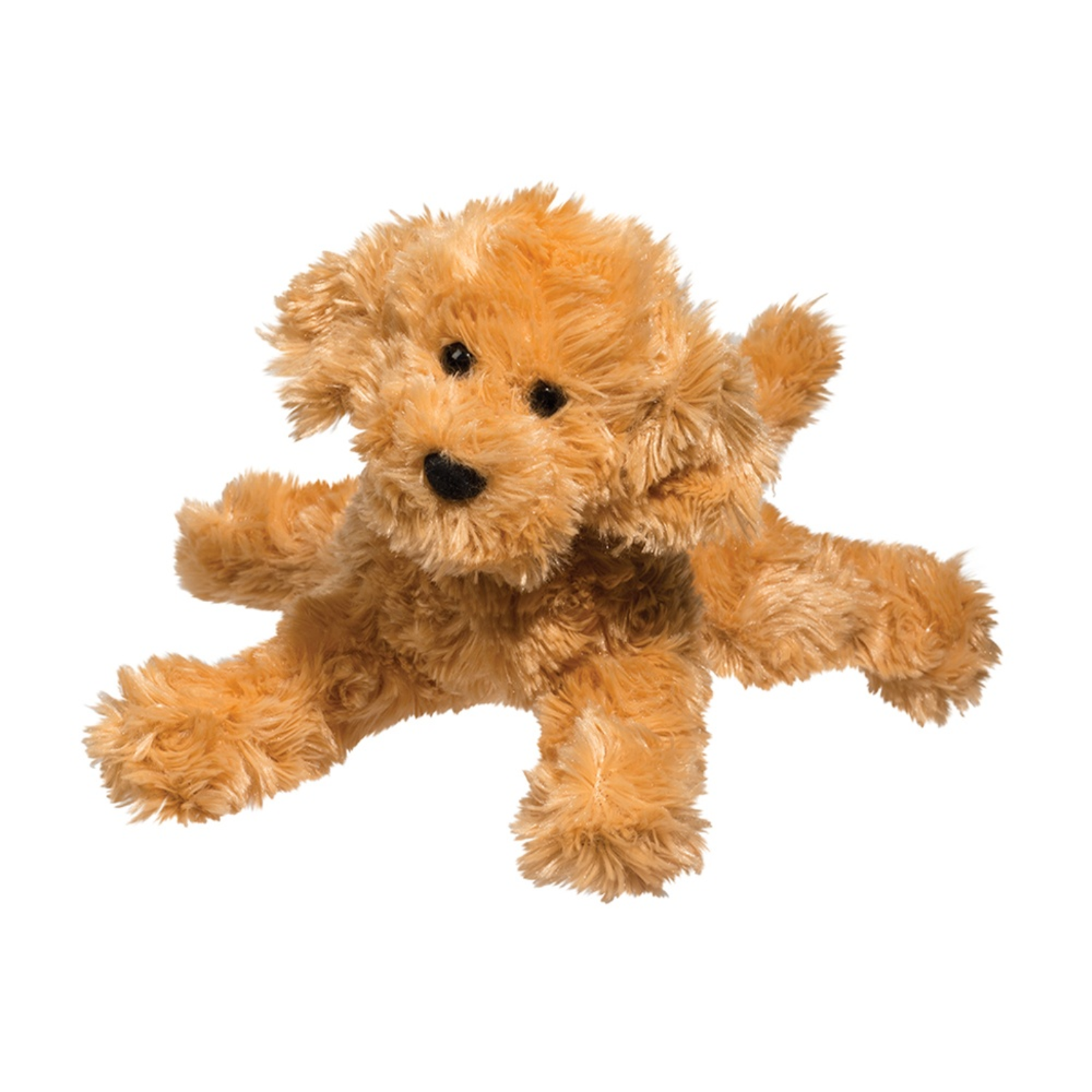 Brown teddy bear on a white background