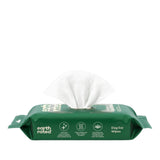 Green package of Earth Rated dog ear wipes on a white background