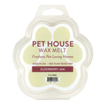 Pet House Wax Melt packaging with paw design on a white background