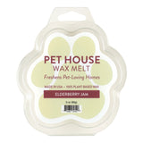 Pet House Wax Melt packaging with paw design on a white background