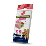 Package of N&D Weight Management + Dental Treats for dogs on a white background