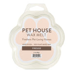 Pet House Wax Melt packaging with paw print design on a white background