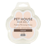 Pet House Wax Melt packaging with paw print design on a white background