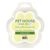 Pet House Wax Melt packaging with paw shape on a white background