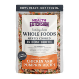 Health Extension Dog Pouch Gently Cooked Chicken/Pumpkin