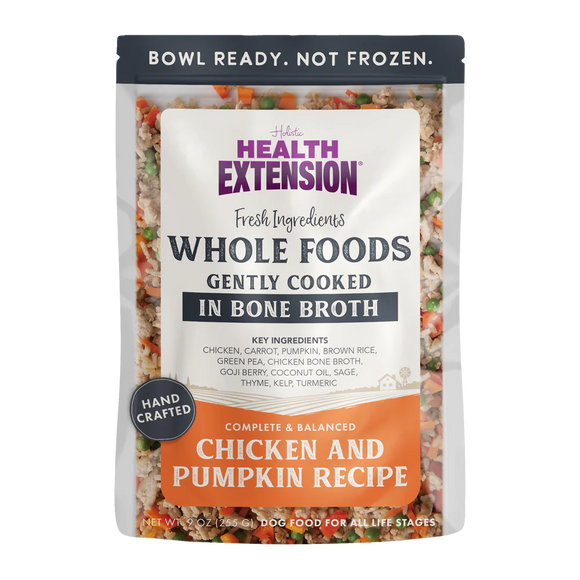 Health Extension Dog Pouch Gently Cooked Chicken/Pumpkin 9oz