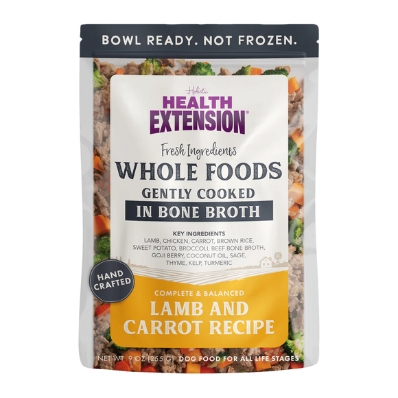 Health Extension Dog Pouch Gently Cooked Lamb/Carrot 9oz