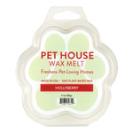 Pet House Wax Melt packaging with paw shape on a white background