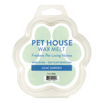 Pet House Wax Melt packaging with paw print design on a white background