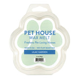 Pet House Wax Melt packaging with paw print design on a white background