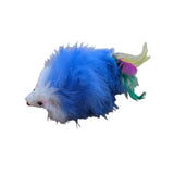 Amazing Real Fur Mouse w/ Rattle & Feather