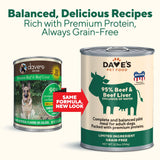 Dave's K9 Premium 95% Beef & Beef Liver 12.5oz