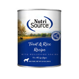 NutriSource K9 Trout & Rice 12.3oz