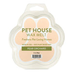 Pet House Wax Melt packaging with paw shape on a white background