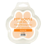 Pet House Wax Melt packaging with paw print design on a white background