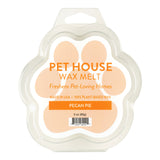 Pet House Wax Melt packaging with paw print design on a white background