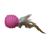 Amazing Pipe Ball W/ Rattle & Feather