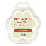 Pet House Wax Melt packaging with paw print design on a white background
