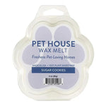 Pet House Wax Melt packaging with paw print design on a white background