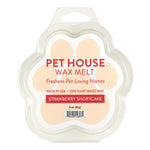 Pet House Wax Melt packaging with strawberry shortcake flavor on a white background