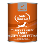 NutriSource Choice Turkey & Barley 12.3oz