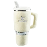 Snuggly Cup Dog Toy Ivory