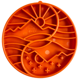 Soda Pup Sun & Moon Orange Slow Feeder Bowl