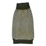 Vintage Olive Checkered Sweater