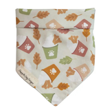 Fall Pup Cups Tie On Bandana