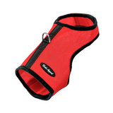 Bark Appeal Solid Wrap N Go Mesh Harness Red