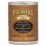 Fromm Pate K9 Cans GF Turkey Duck Sweet Potato 12.2oz