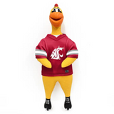 Washington State Cougars Rubber Chicken Pet Toy