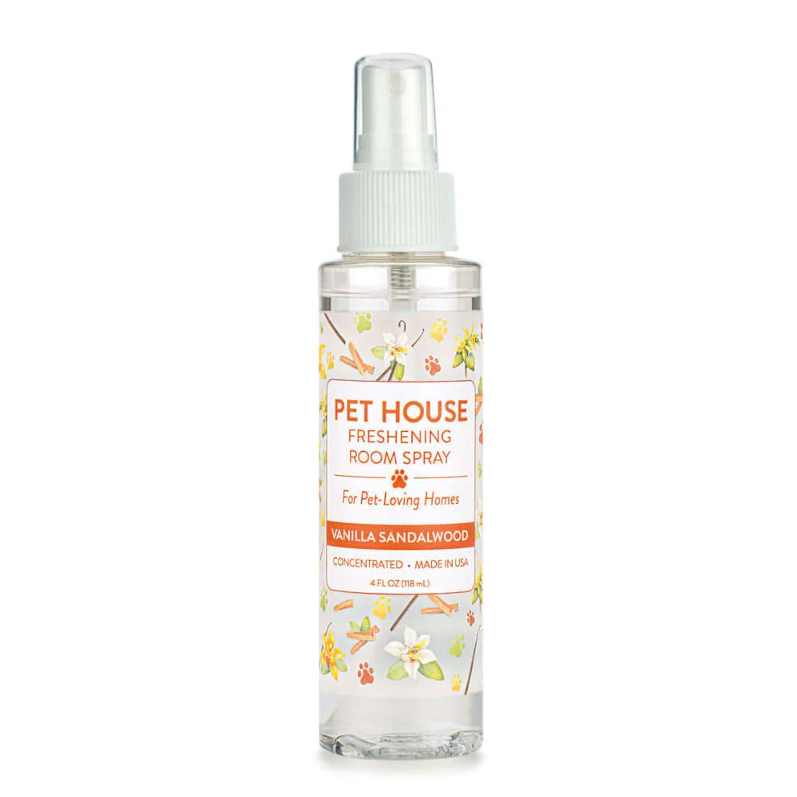 Pet House Freshening Room Spray bottle on a white background