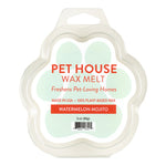 Pet House Wax Melt packaging with watermelon mojito flavor on a white background