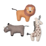 Fringe Feeling Wild Mini Dog Toy Set of 3