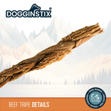 Dogginstix Braided Beef Tripe 24in